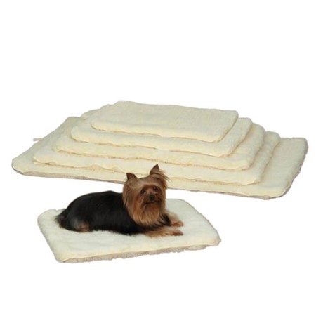 SLUMBER PET Slumber Pet ZA427 35 55 Dbl Sided Sherpa Mat Med/Lrg Natural ZA427 35 55